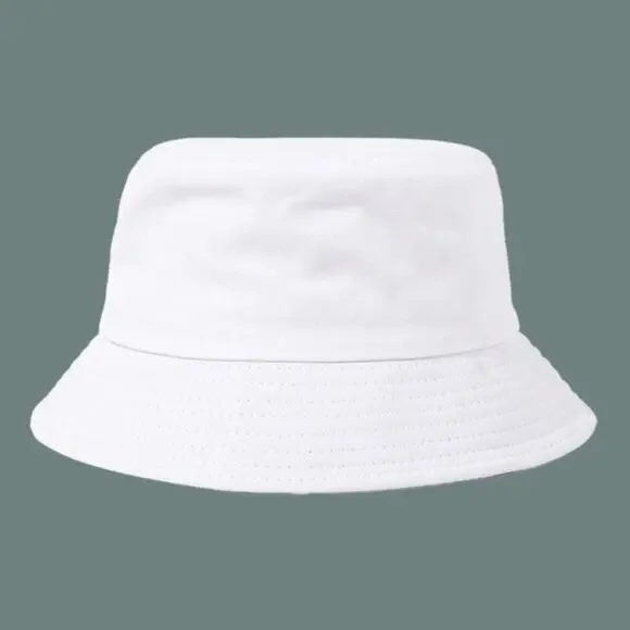 2/$30 NEW! Bucket Hat Solid White #YY/1 - Picture 4 of 5